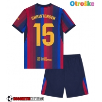 Otroške Nogometnih dresov Barcelona Andreas Christensen #15 Domači 2026-27 Kratki rokavi (+ hlače)